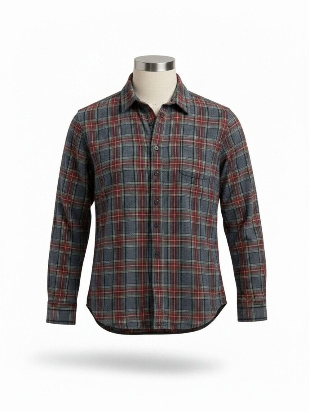 L.L.Bean Slightly Fitted Plaid Button-Up Shirt XL